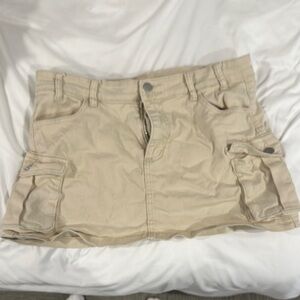 Stylish Tan Mini Skirt